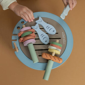 Barbecue set in legno, gioco per bambini, Little Dutch