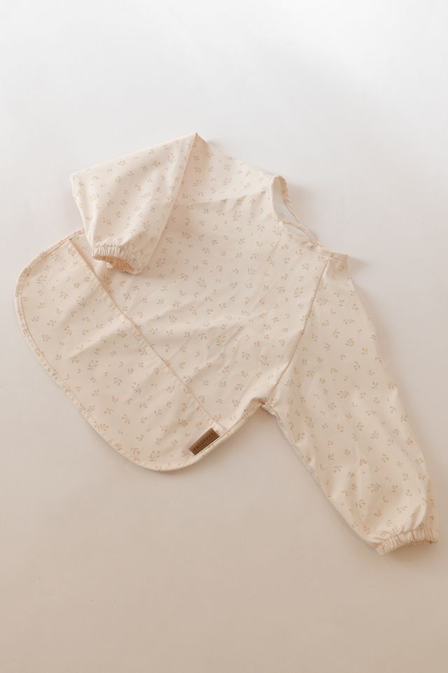 Bavaglino bib impermeabile con maniche, Bamboom