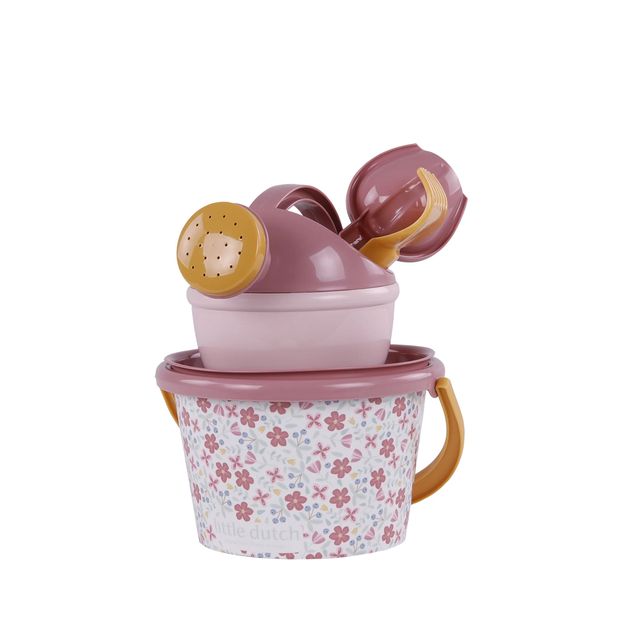 Set da spiaggia con innaffiatoio, Beach set, gioco per bambini, rosa fantasia fiori, Little Dutch (Copia)