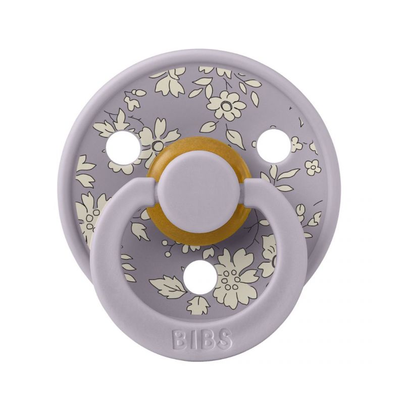 Set di due ciucci Bibs ciliegia collezione LIBERTY, capel fossil-grey mix