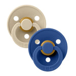 Set di due ciucci Bibs ciliegia vanilla/cornflower