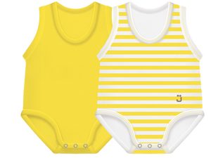 Body neonato senza manica, taglia unica 0-36 mesi, J Bimbi -Summer Multipack