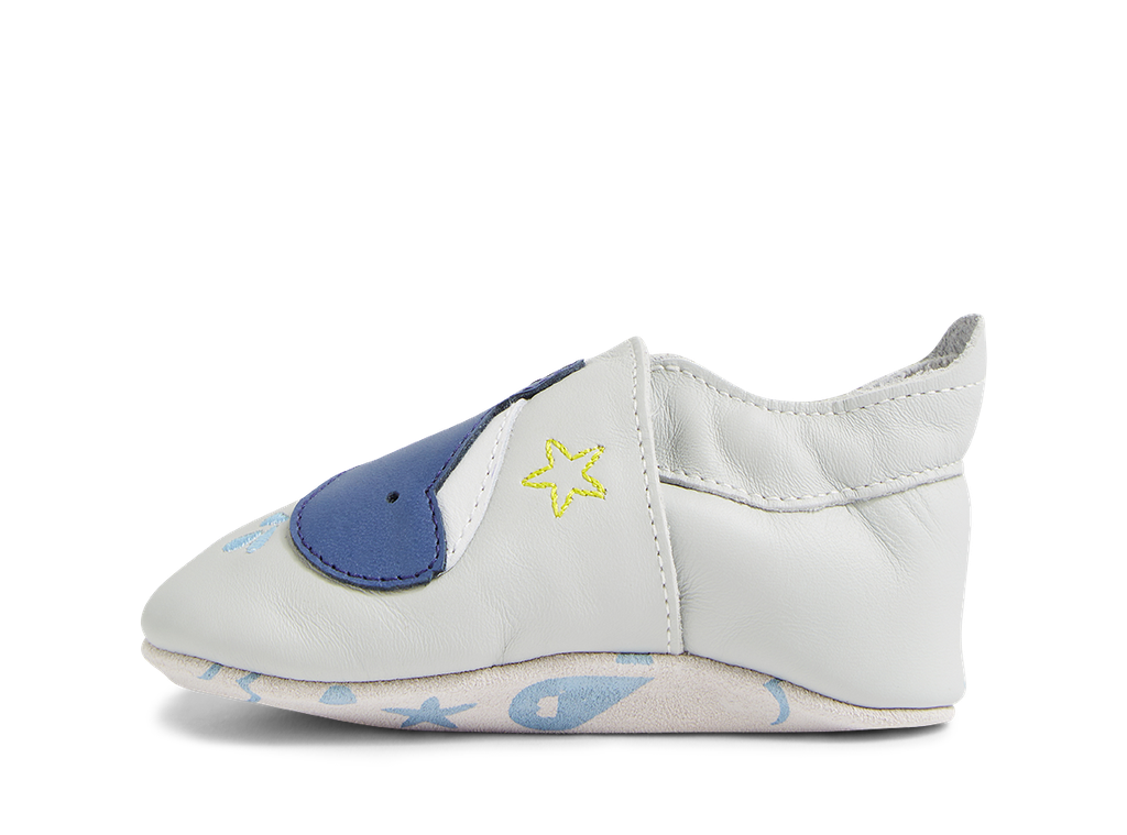 Bobux babbucce Soft Sole blue whale, balena blu