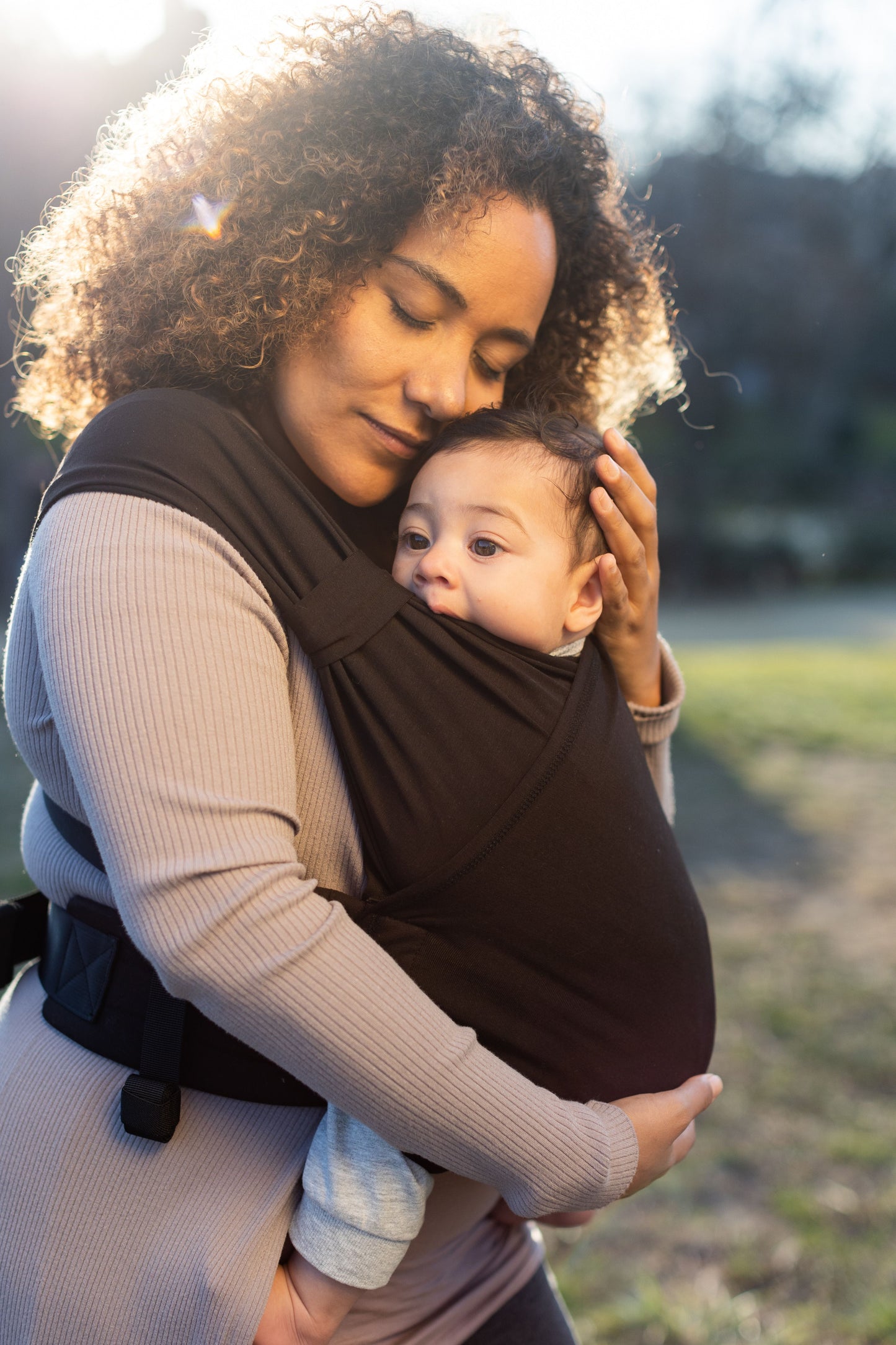 Marsupio portabebe per neonati Boba Bliss, Black nero