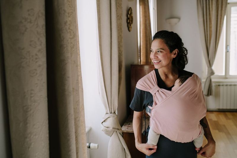 Marsupio portabebe per neonati Boba Bliss, Bloom (rosa)