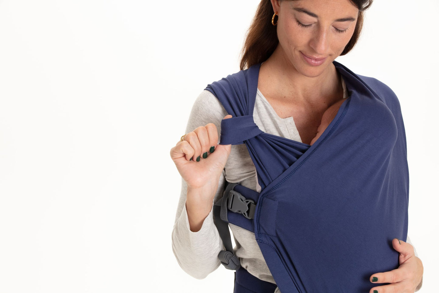 Marsupio portabebe per neonati Boba Bliss, navy blue