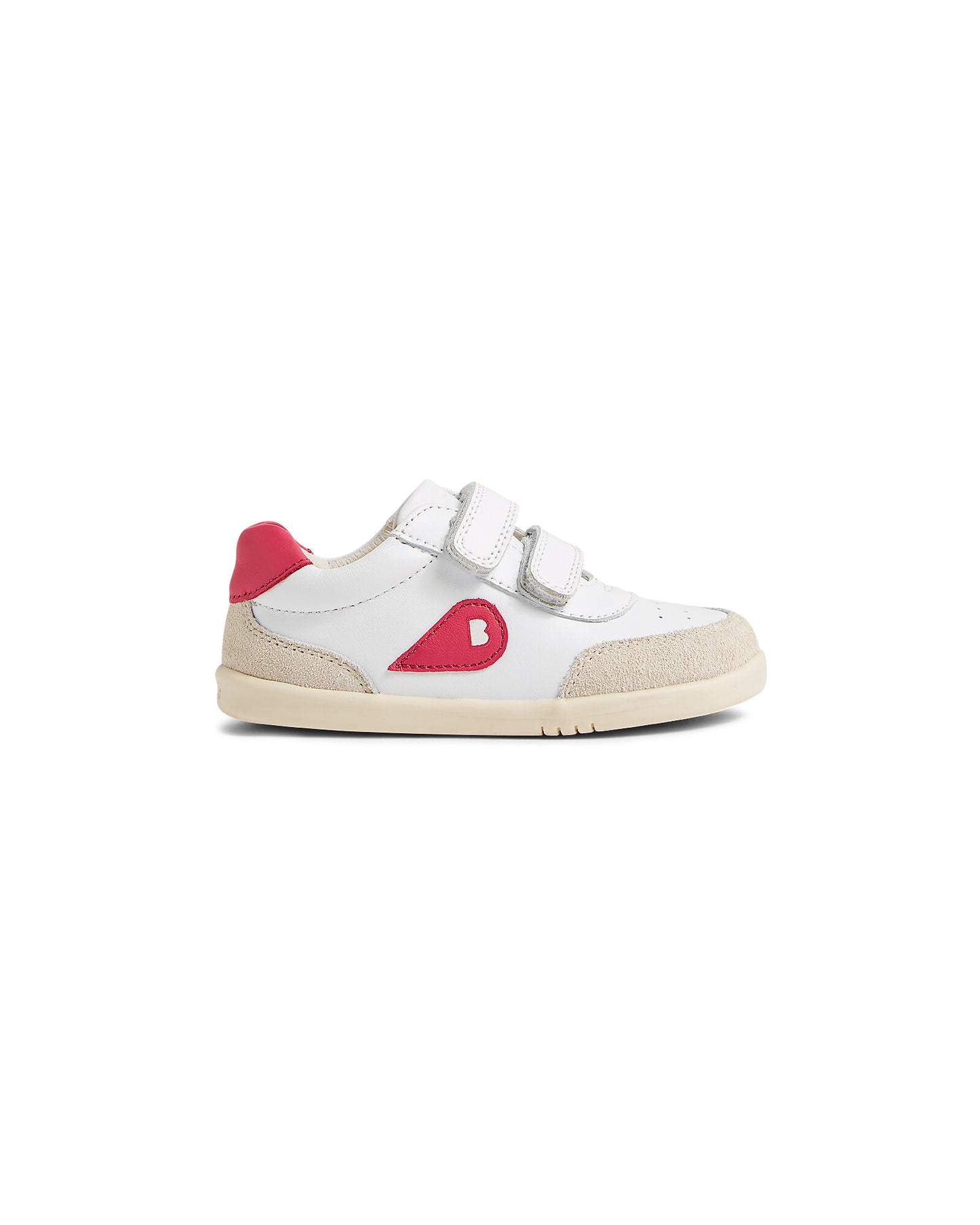 Bobux I walk Champ scarpe in pelle per camminatori esperti, Chalk- Radiant Raspberry