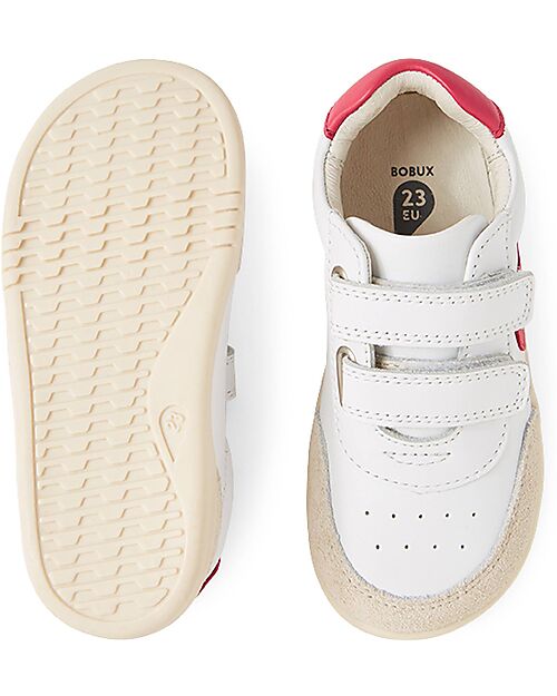Bobux I walk Champ scarpe in pelle per camminatori esperti, Chalk- Radiant Raspberry