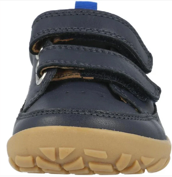 Bobux I walk ALPHA DOWN , scarpe in pelle BAREFOOT, per camminatori esperti colore navy gum sole