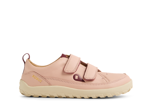 Bobux I walk ALPHA DOWN , scarpe in pelle BAREFOOT, per camminatori esperti colore cameo rose