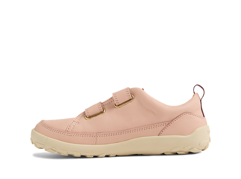 Bobux Step Up ALPHA DOWN scarpe in pelle BAREFOOT primi passi, colore cameo rose