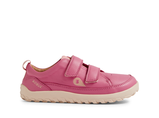 Bobux I walk ALPHA DOWN , scarpe in pelle BAREFOOT, per camminatori esperti colore cashemere rose