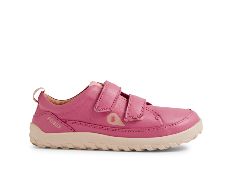 Bobux Step Up ALPHA DOWN scarpe in pelle BAREFOOT primi passi, colore cashemere rose