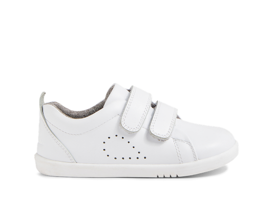 Bobux I Walk Grass Court scarpe in pelle, per bambini dai due anni circa, colore optical white