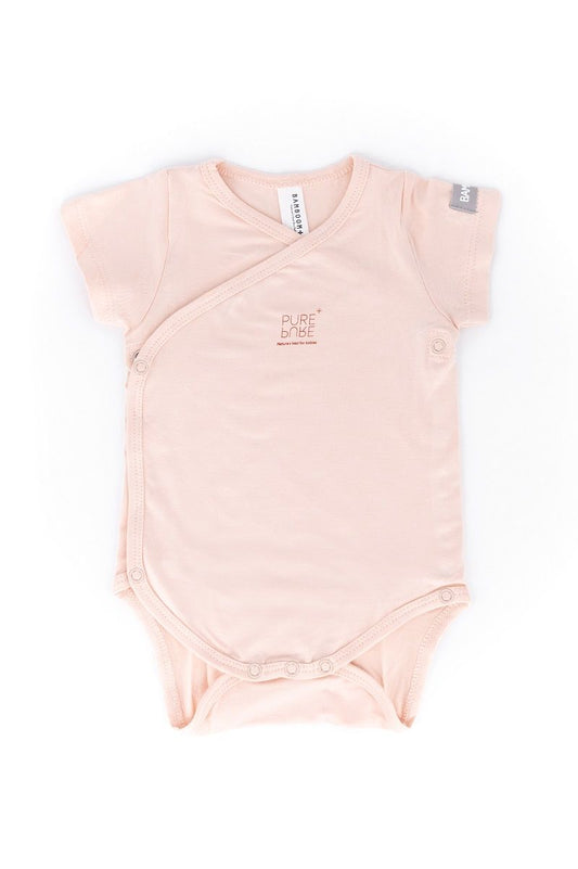 Body manica corta rosa in fibra di bambù Bamboom