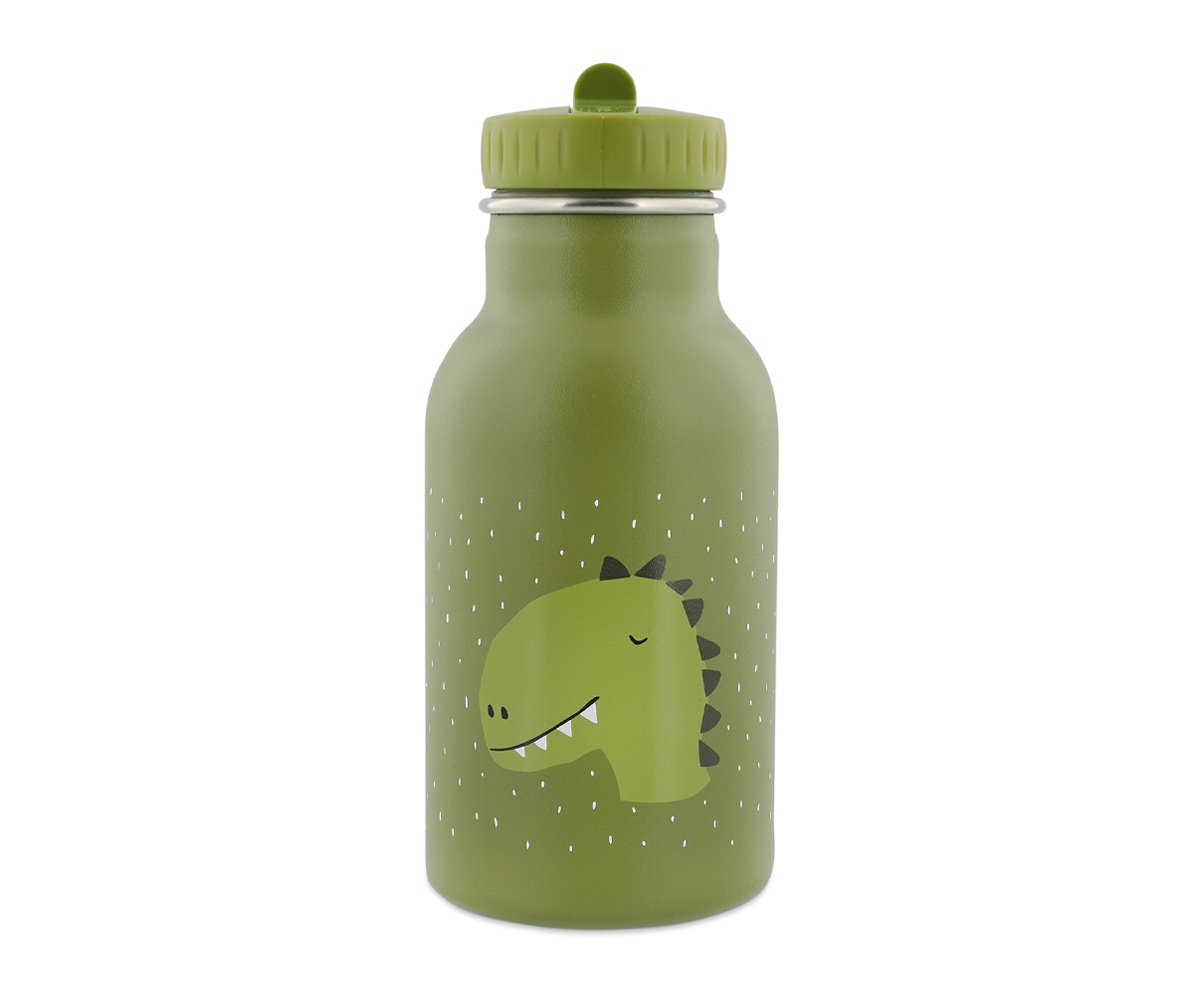 borraccia verde con fantasia dinosaur, beccuccio