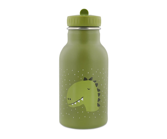 borraccia verde con fantasia dinosaur, beccuccio