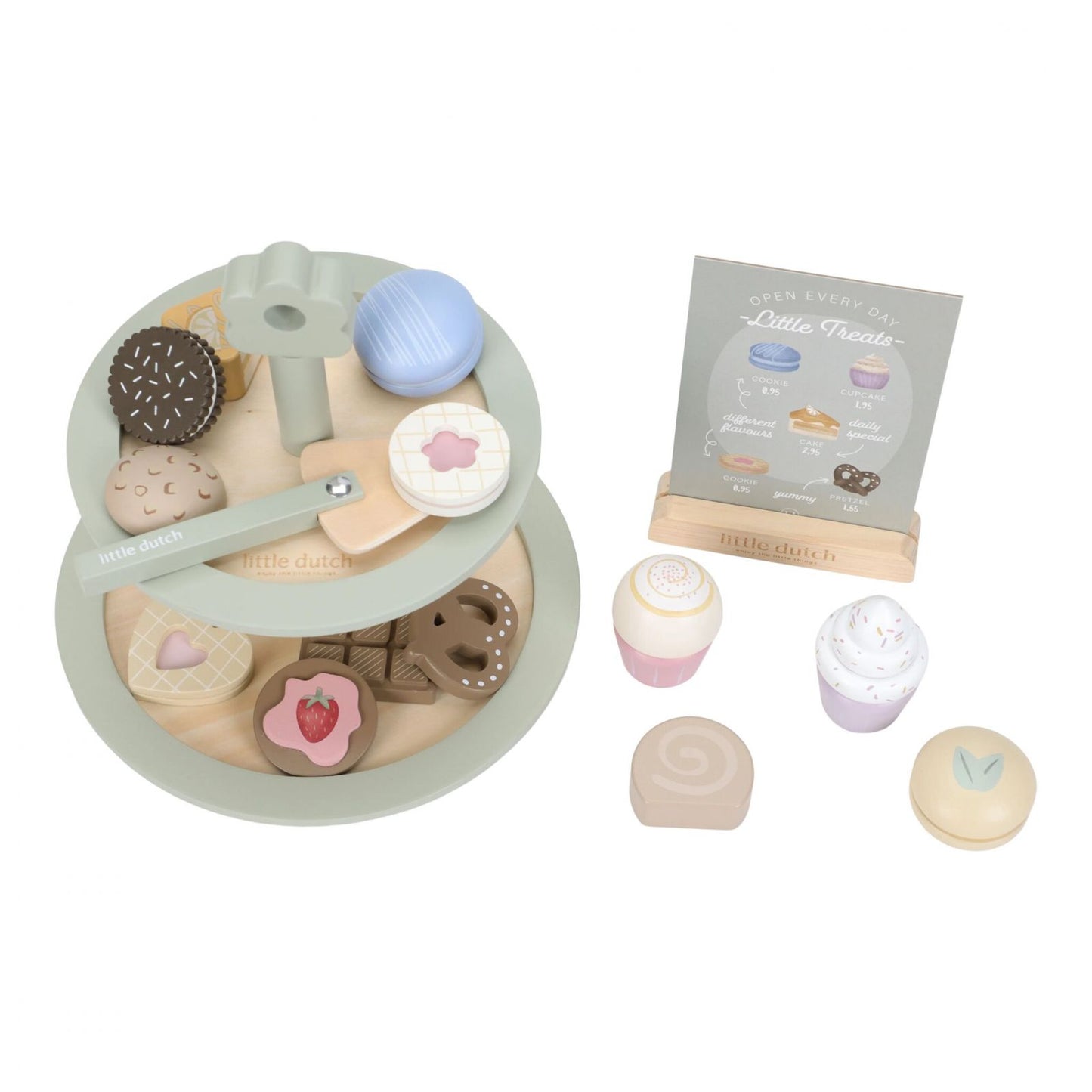 Alzatina, Cake stand, gioco in legno, Little Dutch