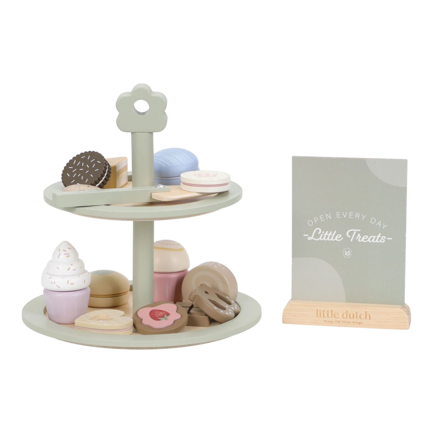 Alzatina, Cake stand, gioco in legno, Little Dutch