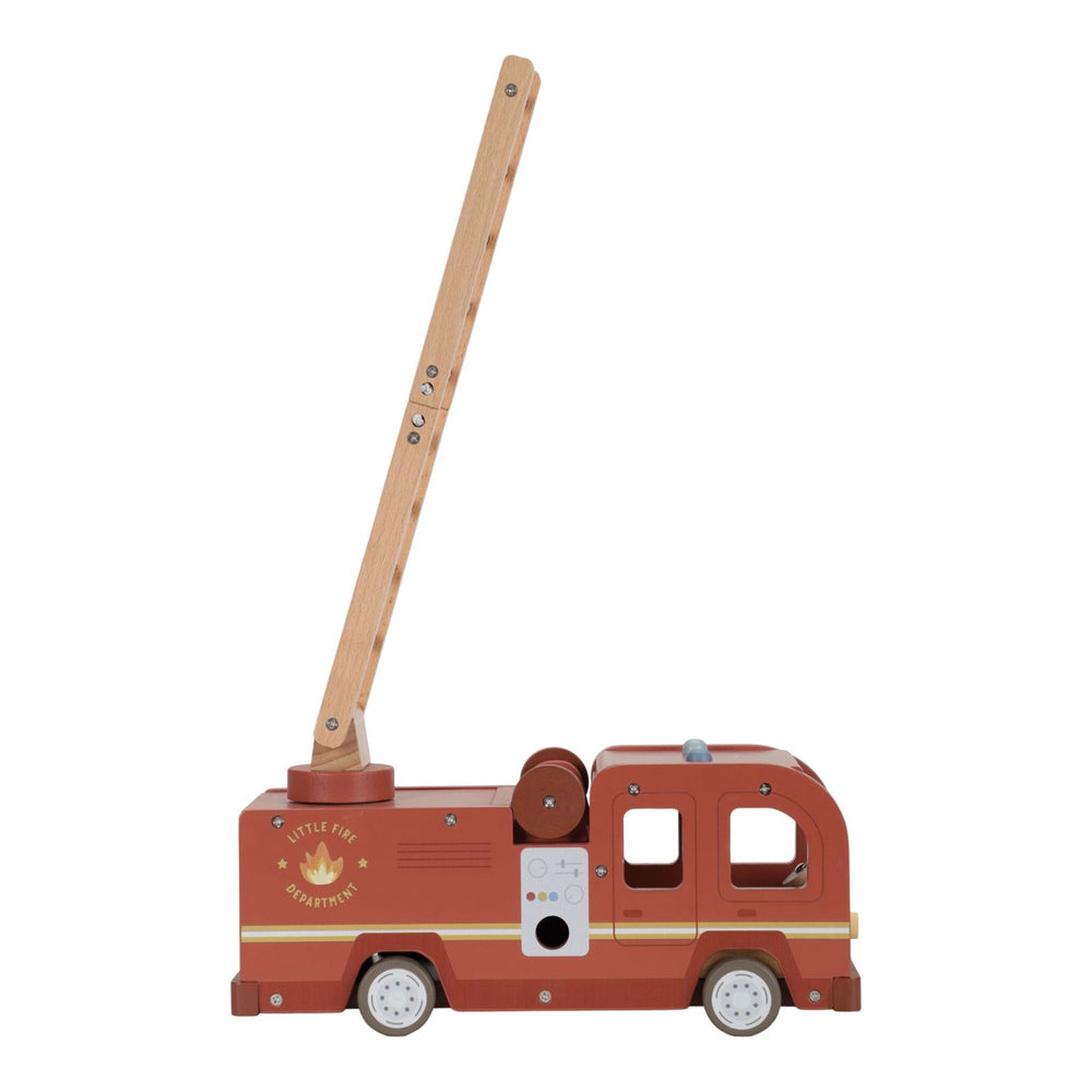 Camion dei pompieri in legno con personaggi, Little Dutch