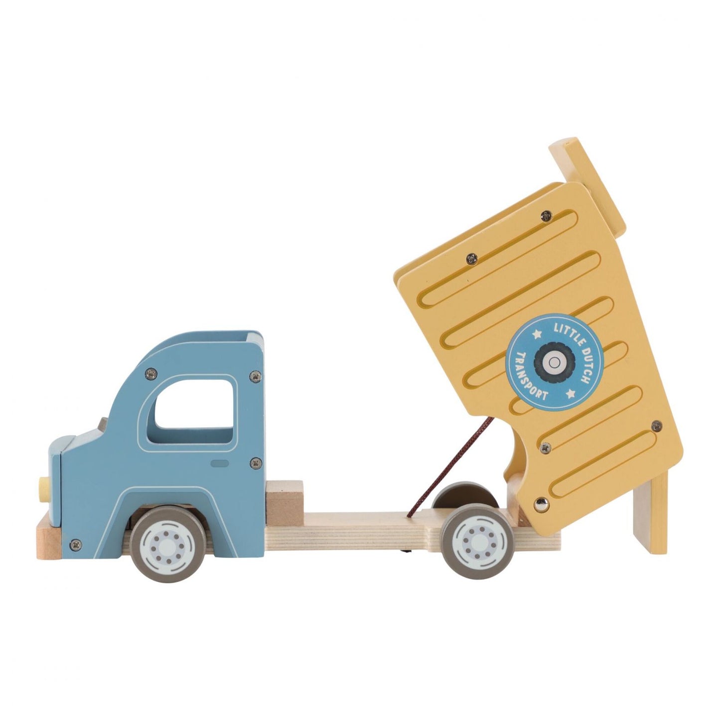 Truck, Camion della spazzatura in legno con personaggi,  Dump Truck, Little Dutch