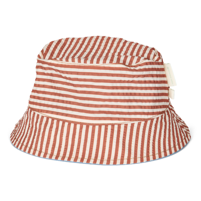 Cappellino a righe beige e cioccolato, Little Dutch