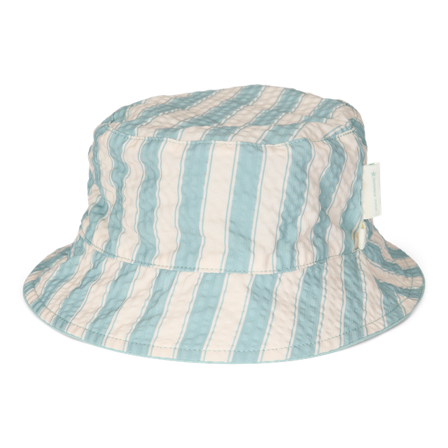 Cappellino a righe beige e verde salvia, Little Dutch