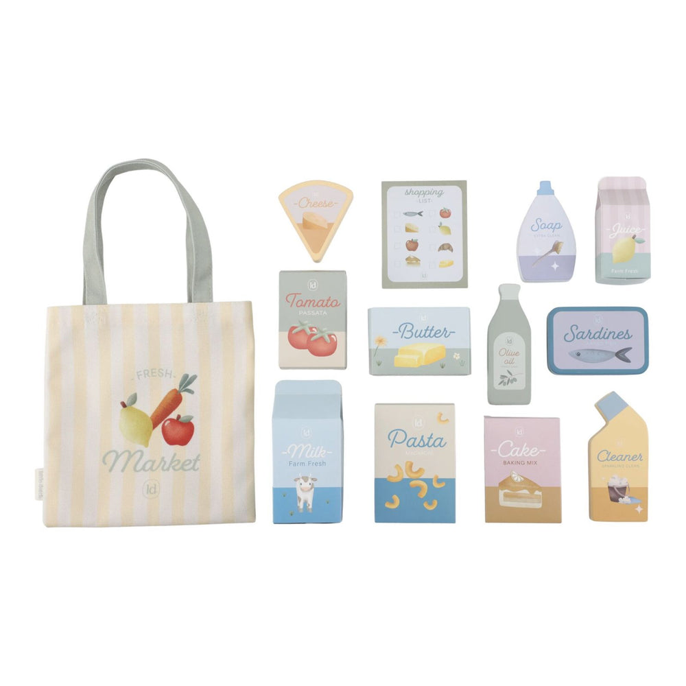 borsa e scatole in cartone