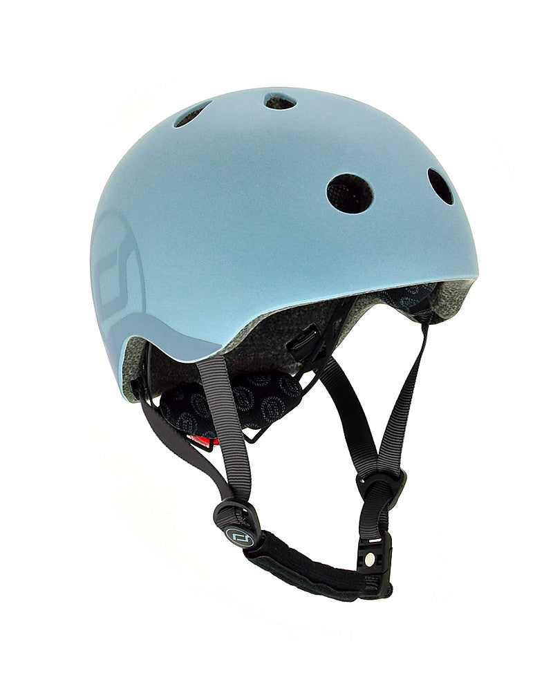 Casco Baby S-M colore Steel, Scoot and Ride