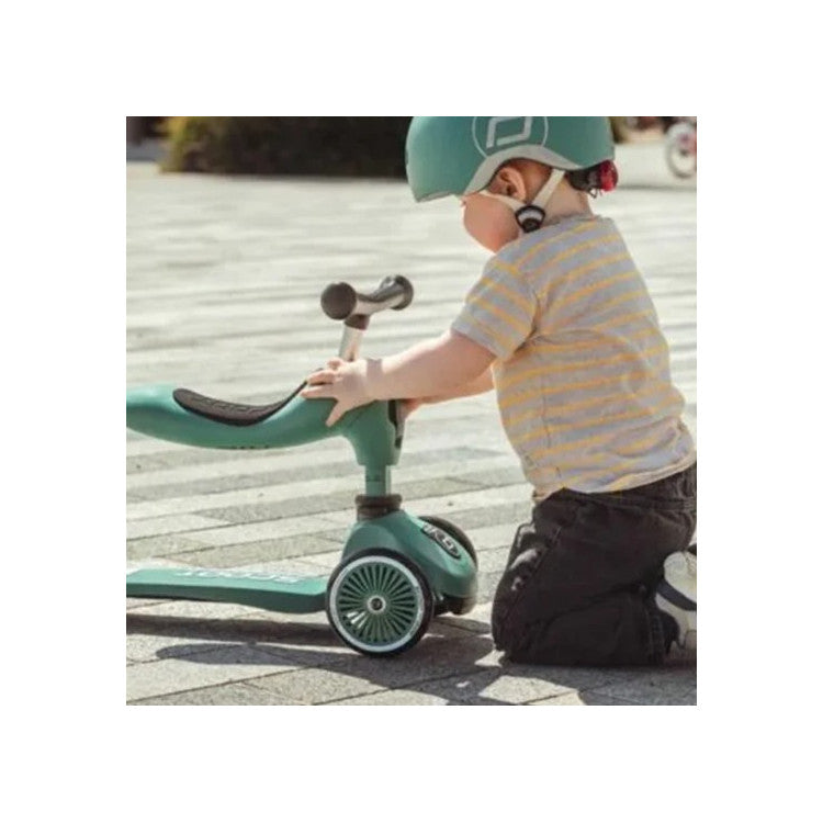 Casco Baby XXS-S colore Olive, Scoot and Ride