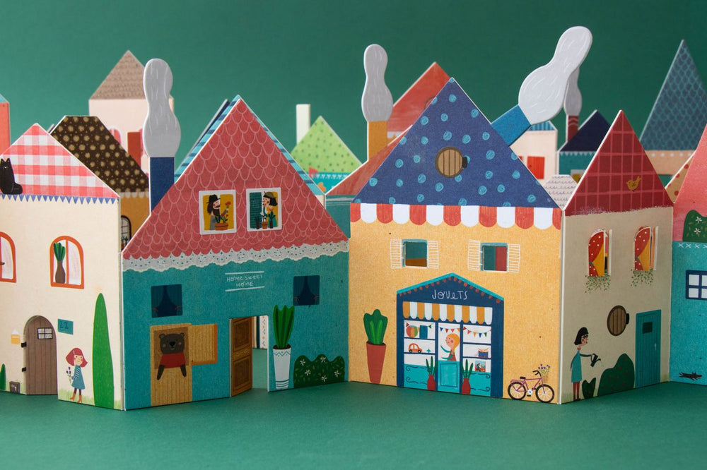 Casette pieghevoli  addobbate con gli stickers