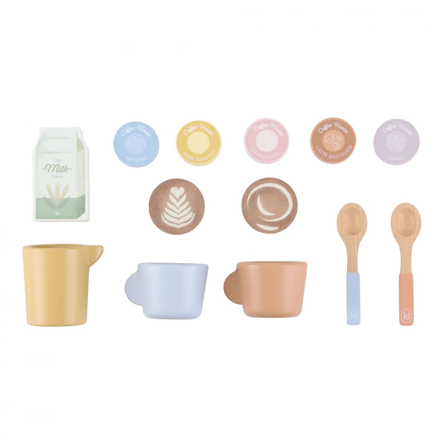 dettaglio elementi del set coffee maker