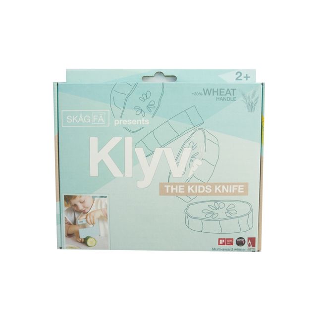 Coltello per bambini Montessori, in fibra di grano, dai 2anni circa, KLIV the FIRST knife, SKAGFA