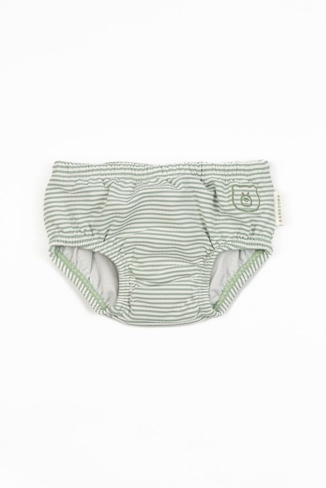 Costume contenitivo UV50+, fantasia BLUE STRIPES BEAR, Bamboom