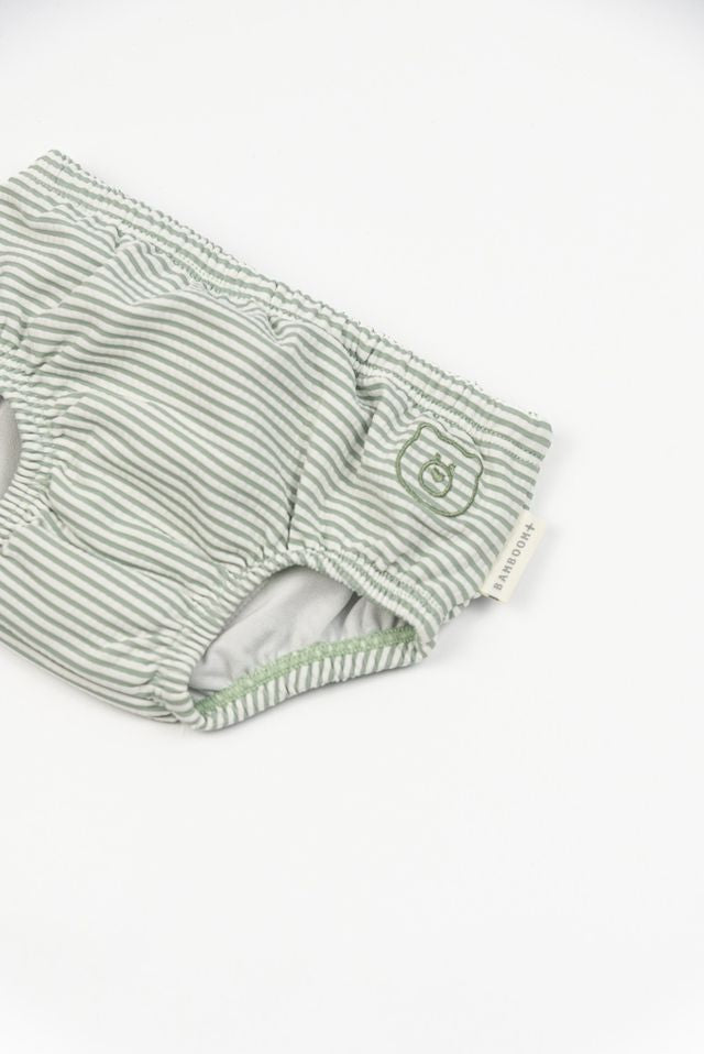 Costume contenitivo UV50+, fantasia BLUE STRIPES BEAR, Bamboom