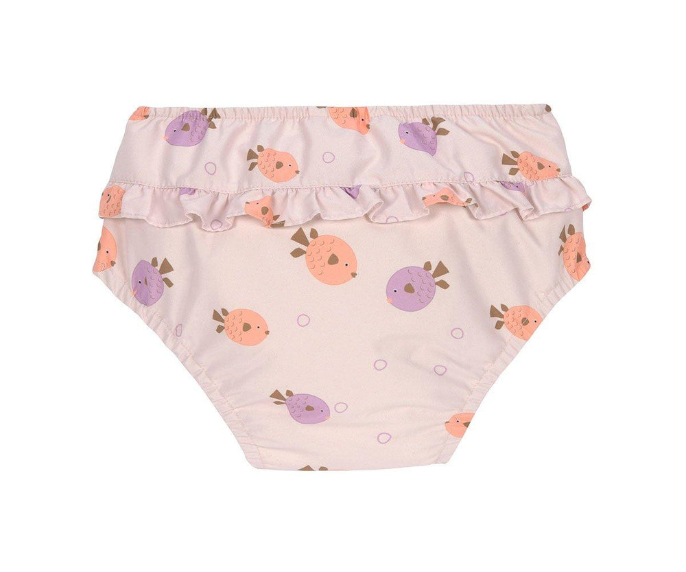 Costume contenitivo per mare e piscina, fish light pink da femmina, Lassig