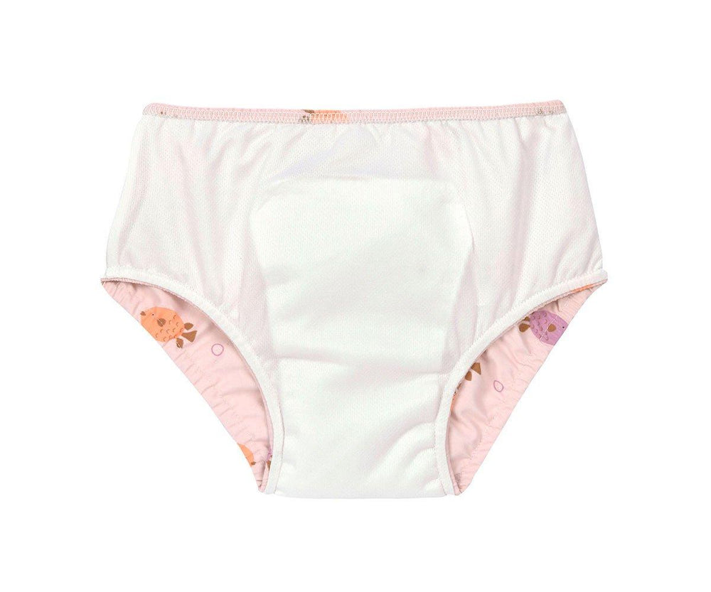 Costume contenitivo per mare e piscina, fish light pink da femmina, Lassig