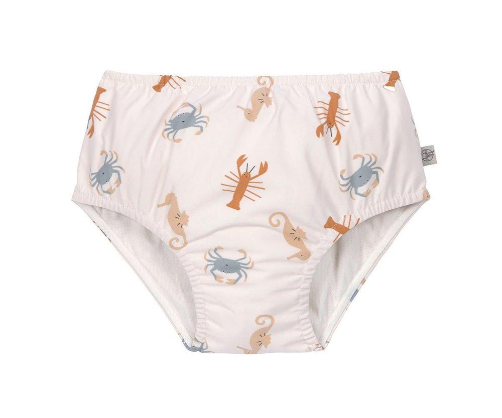 Costume contenitivo per mare e piscina, sea animals milky,  Lassig