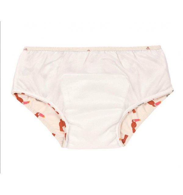 Costume contenitivo per mare e piscina, toucan offwhite da femmina,  Lassig