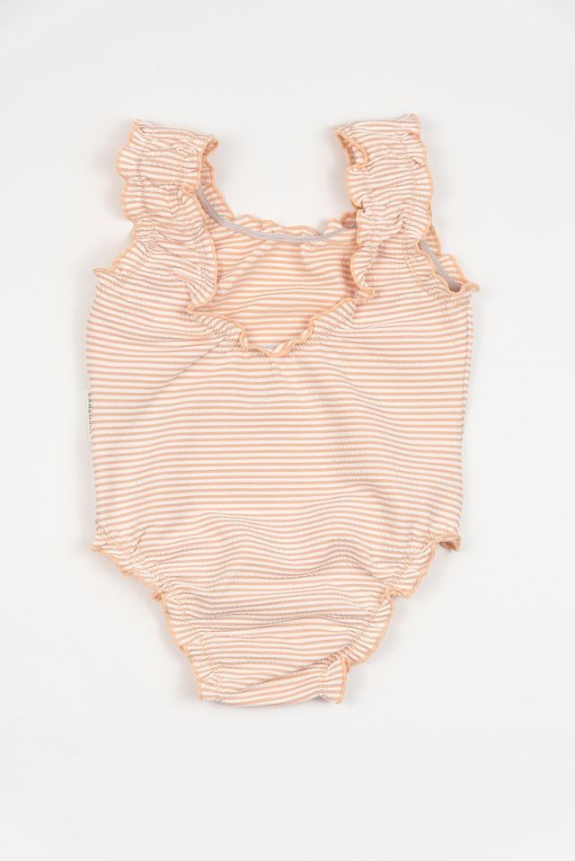 Costume da bagno bimba intero UV50+, fantasia PINK STRIPES BEAR, Bamboom