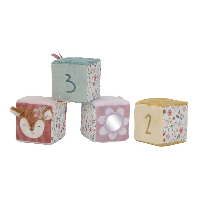 4 cubetti morbidi tema giardino incantato