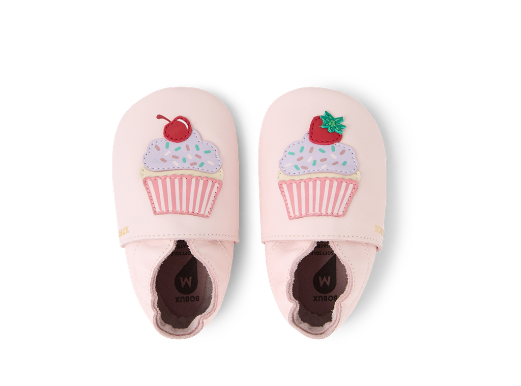 Bobux babbucce Soft Sole cupcakes pink