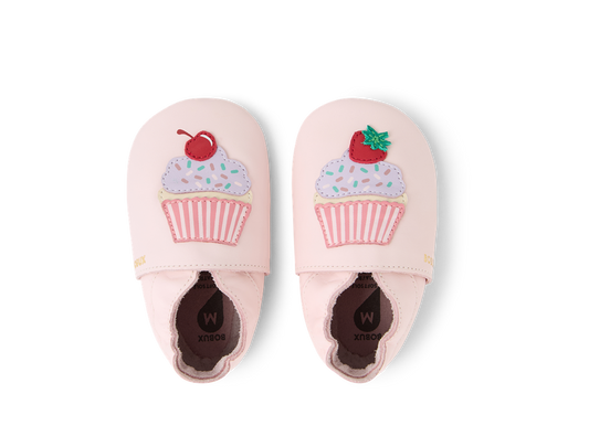 Bobux babbucce Soft Sole cupcakes pink