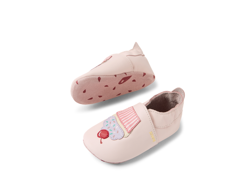 Bobux babbucce Soft Sole cupcakes pink