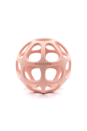 Massasggiagengive a pallina in silicone, Bamboom. In foto dentaruolo rosa