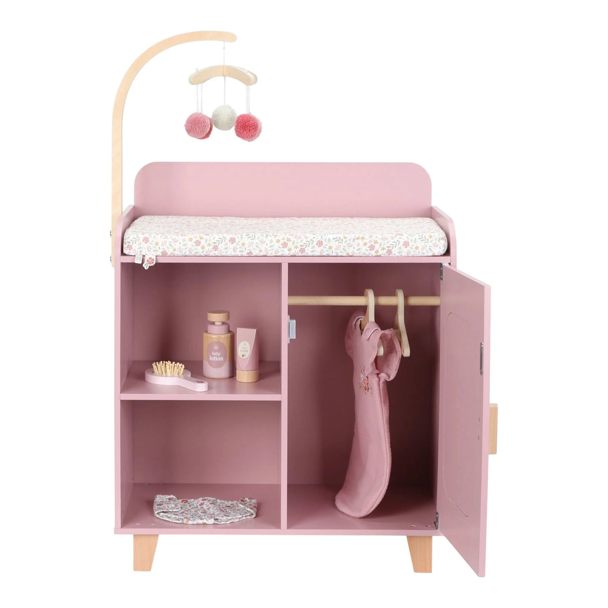 Fasciatoio per bambole, in legno, doll changing Table, Little Dutch