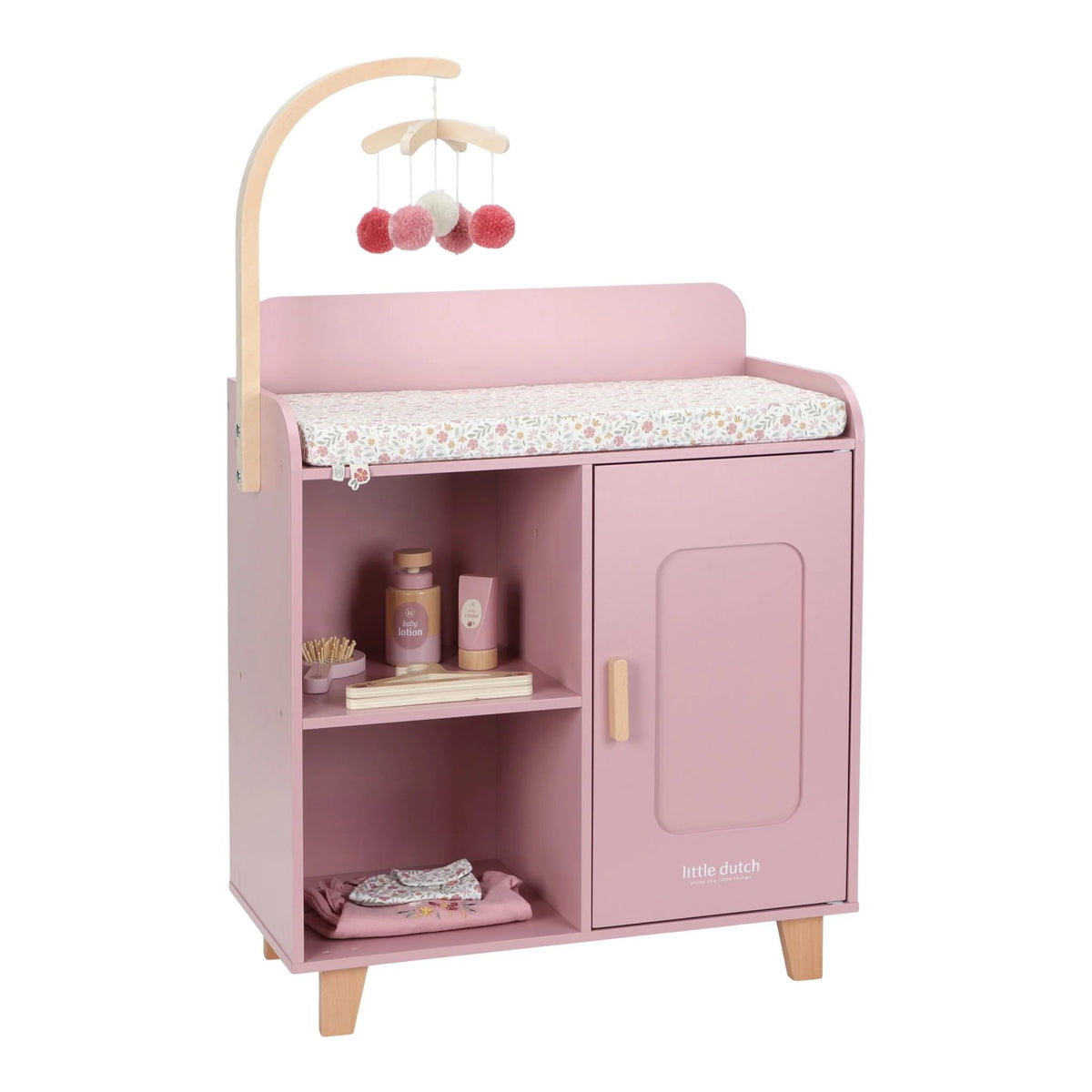 Fasciatoio per bambole, in legno, doll changing Table, Little Dutch