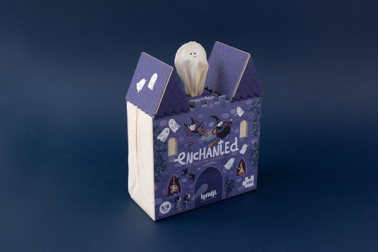 Packaging  Enchanted glow in the dark & reversible puzzle