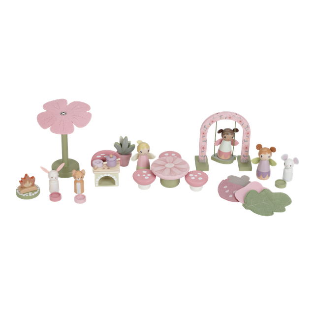 Casa delle fate portatile in legno, collezione fairy garden, Little Dutch