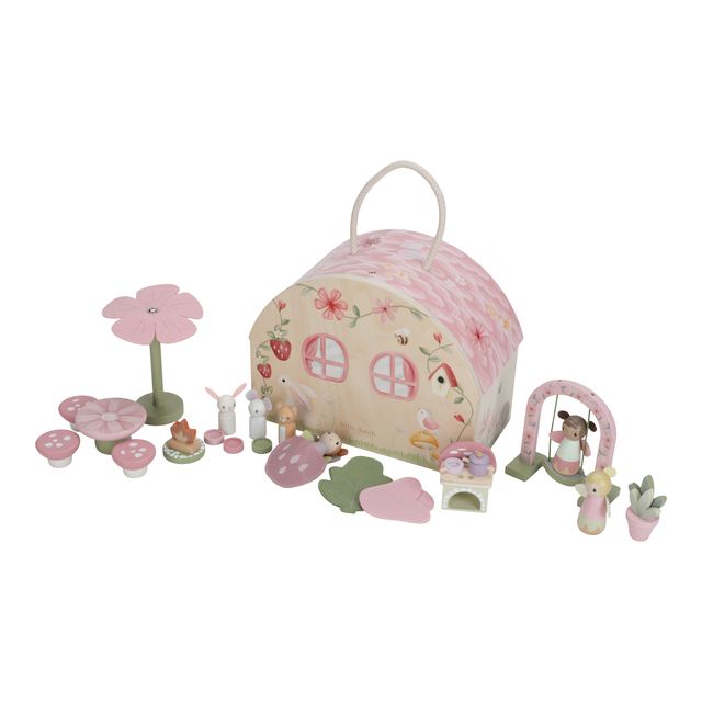 Casa delle fate portatile in legno, collezione fairy garden, Little Dutch